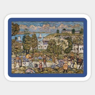 Landscape Near Nahant by Maurice Brazil Prendergast Sticker